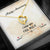 Anniversary Gift from Husband - Message Box Heart Pendant Necklace