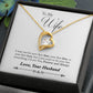 Husband To Wife Gift Forever & Always Yours Message Box + Heart Pendant Necklace
