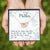 Mother's Day - Gift For Mom Heart Necklace Blue Fowers Two earts + Interlocking Hearts Necklace