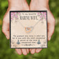Marine Wife Gift From Husband Interlocking Hearts Necklace Pendant Message Box