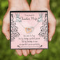 Teacher Wife Interlocking Hearts Necklace Pendant Message Box Gift