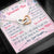 To My Daughter From Mom Interlocking Hearts Necklace and Lovely Message Card Birthday Gift