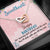 Mother's Day - Mom Necklace with Flowers + Interlocking Hearts Necklace
