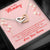 Mommy Interlocking Hearts Necklace Pendant Jewelry Women Message Box Gift