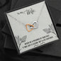 Wife Husband Interlocking Hearts Pendant Necklace Inspirational Message Box Gift