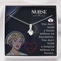Nurse Wife, Girlfriend, Daughter Jewelry Necklace Pendant Message Box Gift