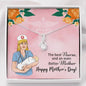 Nurse Mom Mother’s Day Jewelry Necklace Pendant Women Message Box Gift