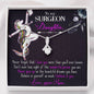 Surgeon Daughter Gift From Mother Or Dad Jewelry Pendant Necklace Message Box