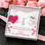 Sister Heart Jewelry Pendant NecklaceWomen Message Box Gift
