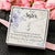 Sister Heart Necklace Pendant Jewelry Women Message Box Gift