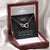 Gorgeous Wife from Husband Interlocking Hearts Pendant Necklace Message Box Gift