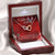 Firefighter Wife From Husband Interlocking Hearts Necklace Pendant Message Box
