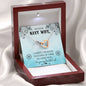 Navy Wife Gift From Husband Interlocking Hearts Necklace Pendant Message Box