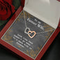Farmer Wife Gift Interlocking Hearts Necklace Pendant Message Box Gift