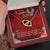 Firefighter Wife From Husband Interlocking Hearts Necklace Pendant Message Box