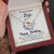 Wife Birthday Gift From Husband Interlocking Hearts Necklace Pendant Message Box