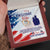 Military Wife Gift From Husband Interlocking Hearts Message Box Necklace Pendant