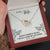 Wife Husband Interlocking Hearts Pendant Necklace Inspirational Message Box Gift