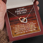 Best Firewife Interlocking Hearts Necklace Pendant Message Box Gift - Freedom Look