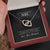 Gorgeous Wife from Husband Interlocking Hearts Pendant Necklace Message Box Gift