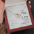 Wife Husband Interlocking Hearts Pendant Necklace Meaningful Message Box Gift