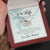 Wife from Husband Interlocking Hearts Message Box Necklace Pendant Gift