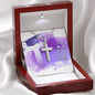 Cross Engraved Pendant Necklace Jewelry Women Men Chain Graduation Gift