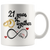 21st Wedding Anniversary Gift For Him And Her, 21st Anniversary Mug For Husband & Wife, Married For 21 Years, 21 Years Together With Her ( 11 oz )