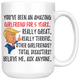 Funny Fantastic Girlfriend For 5 Years Coffee Mug, Fifth Anniversary Girlfriend Trump Gifts, 5th Anniversary Mug, 5 Years Together With He (15 oz )