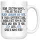 Personalized Best Black Labrador Dog Dad Coffee Mug (15 oz)