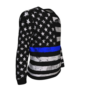 Police Support American Flag Sweatshirt