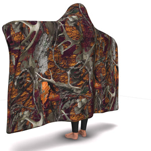 Hunting Hooded Blanket For Hunters (Orange)