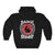 Badge Bunny Easter Unisex Hoodie Hooded Sweatshirt - Red