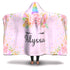 Personalized Unicorn Hooded Blanket - Alyssa