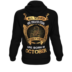Born In October Scorpio Hoodie (Women) - Freedom Look