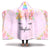 Personalized Unicorn Hooded Blanket - Skylar