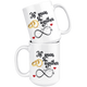 36th Wedding Anniversary Gift For Him And Her, 36th Anniversary Mug For Husband & Wife, Married For 36 Years, 36 Years Together With Her (15 oz )