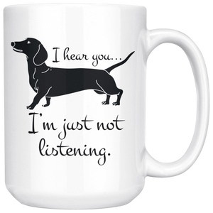 Lil Weiners Mug - Doxin Dog Stuff Wiener Lovers - Great Funny Gift For Daschund Owner Mug (15 oz)
