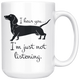 Lil Weiners Mug - Doxin Dog Stuff Wiener Lovers - Great Funny Gift For Daschund Owner Mug (15 oz)