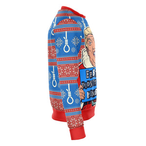 Trump Meme Epstein Christmas Ugly Sweatshirt