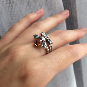 HQ Bee Finger Ring - 925 Sterling Silver - Freedom Look
