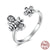 Cute Bee & Poetic Daisy Flower - 925 Sterling Silver - Freedom Look