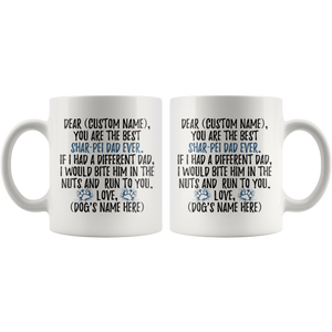 Personalized Best Shar-Pei Dad Coffee Mug (11 oz)