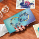 Blue And Rose Infinity Morpho Butterflies Wallet - Freedom Look