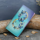 Blue And Rose Infinity Morpho Butterflies Wallet - Freedom Look