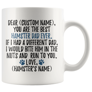 Personalized Best Hamster Dad Coffee Mug (11 oz)
