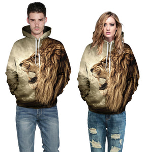 Lion Men/Women 3D Hoodie for this Autumn & Winter - Freedom Look