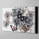Butterflies and Flowers Canvas Art - Freedom Look