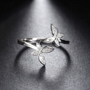 Butterfly Ring for Queens - 925 Sterling Silver - Freedom Look