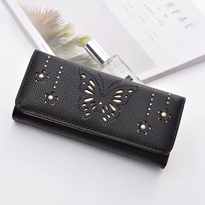 Vintage Butterfly Large Wallet